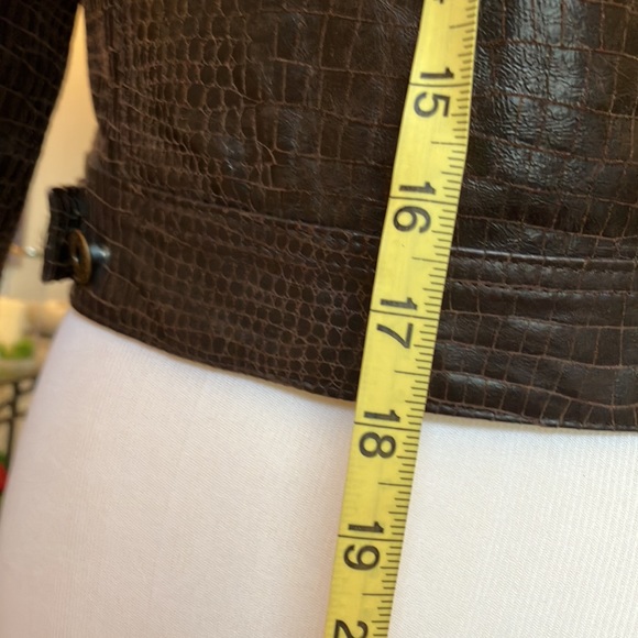 Vintage Jane Doe Collection Embossed Leather Jacket, Sz S - Picture 12 of 15